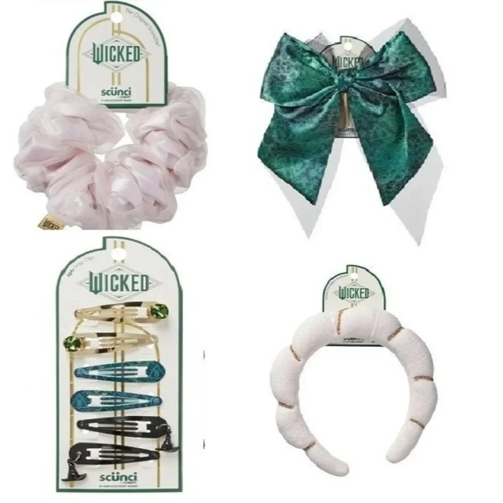 Wicked Scunci Conair Hair Accessories Four (4) Pack  (10-AL)